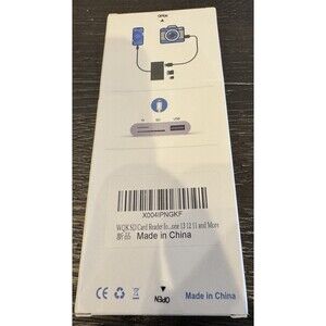 Lightning to SD/TF Card Camera Reader Adapter for iPhone/iPad – New